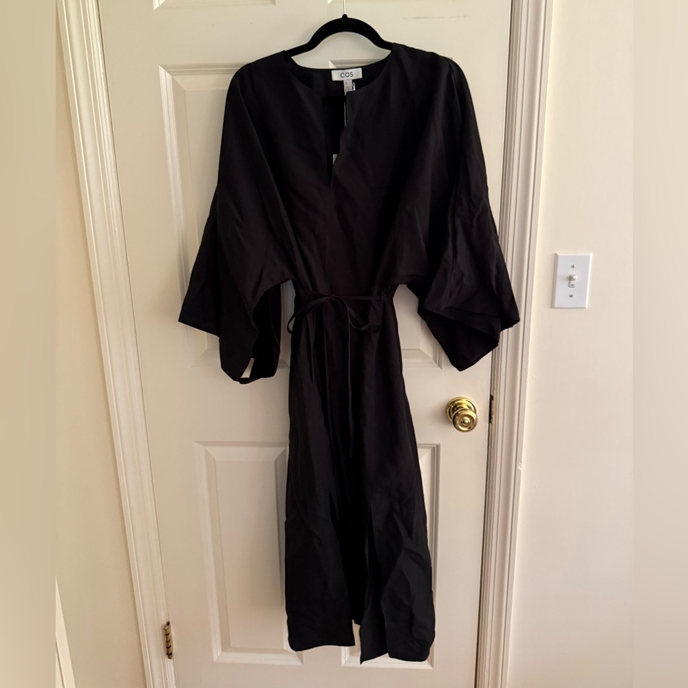 COS Black Tie Waist Dress